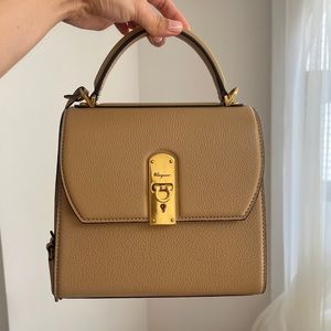 Salvatore Ferragamo Tan Leather Tote